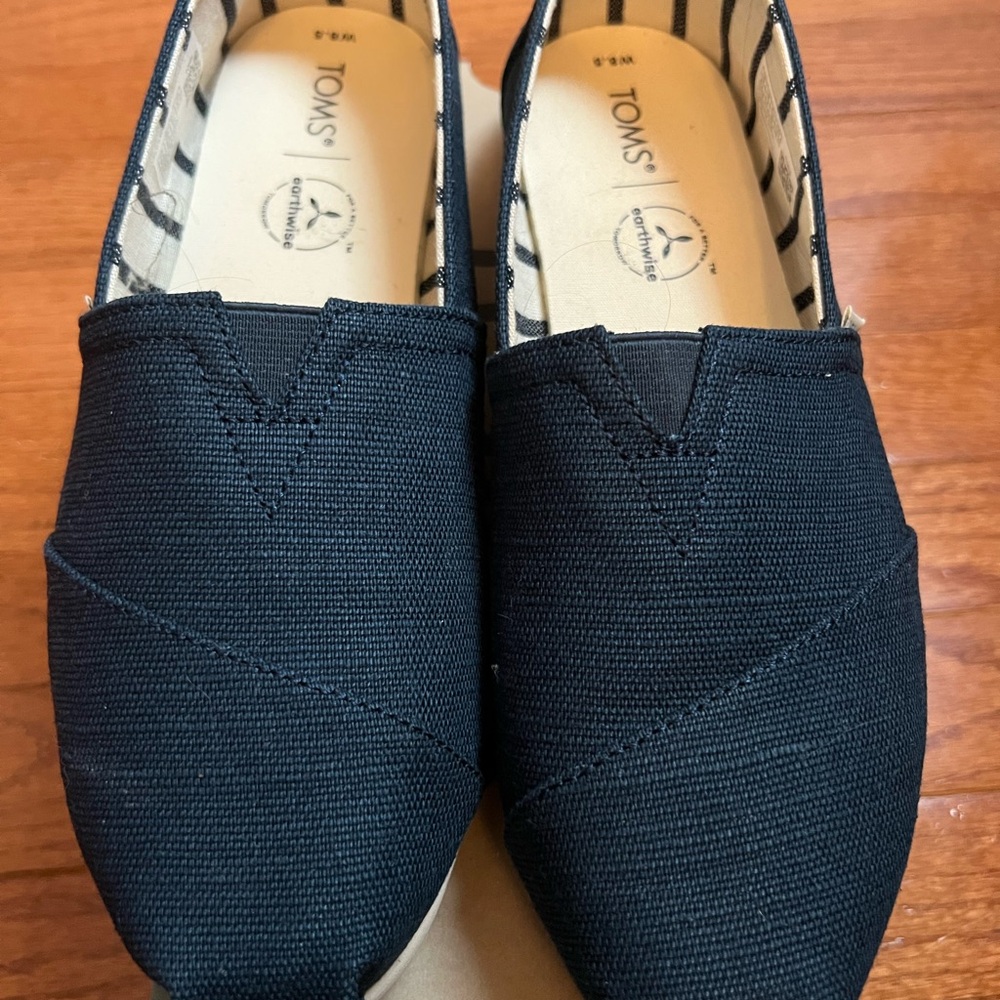 Toms Teal Canvas Flats